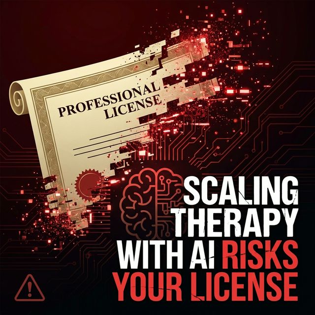 Scaling Therapy with AI Risks Your License